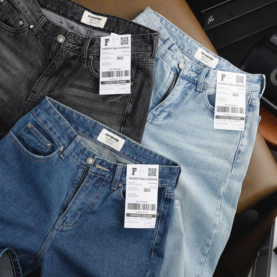 Quần Jeans Nam Cons Vải Dày Dặn Thoải Mái Form Suông - FAPAS