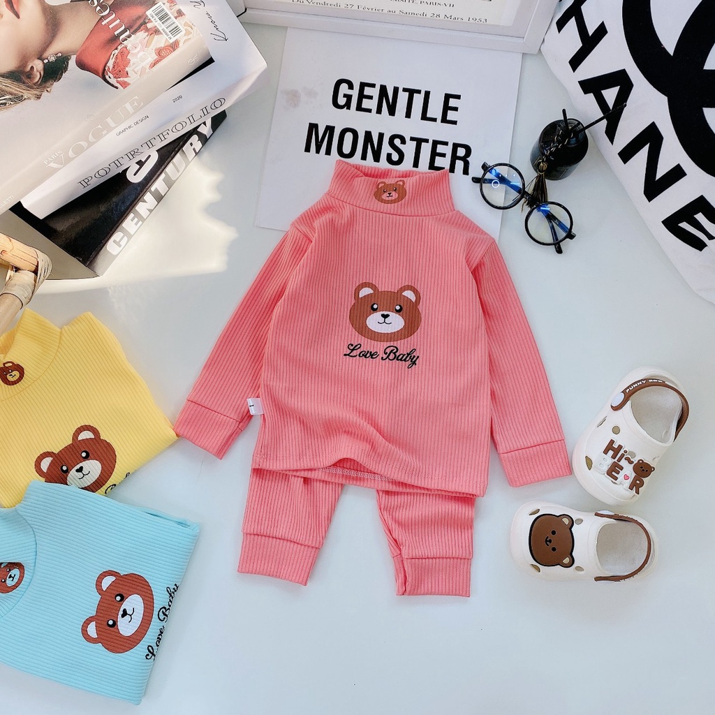Bộ dài cho bé , bộ dài cotton Len Tăm siêu êm cho bé từ 3-14kg