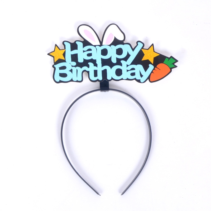 Bờm cà rốt Happy Birthday - Trang trí sinh nhật
