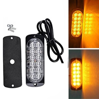 Đèn Led Cảnh Báo Dc 36w 12 Bóng Siêu Mỏng Cho Xe Hơi Xe Tải