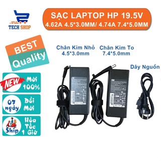 Sạc laptop HP 19.5V - 4.62A chân kim nhỏ / HP 19.5V - 4.74A chân kim to hàng cao cấp - Sạc hp - sạc máy tính hp