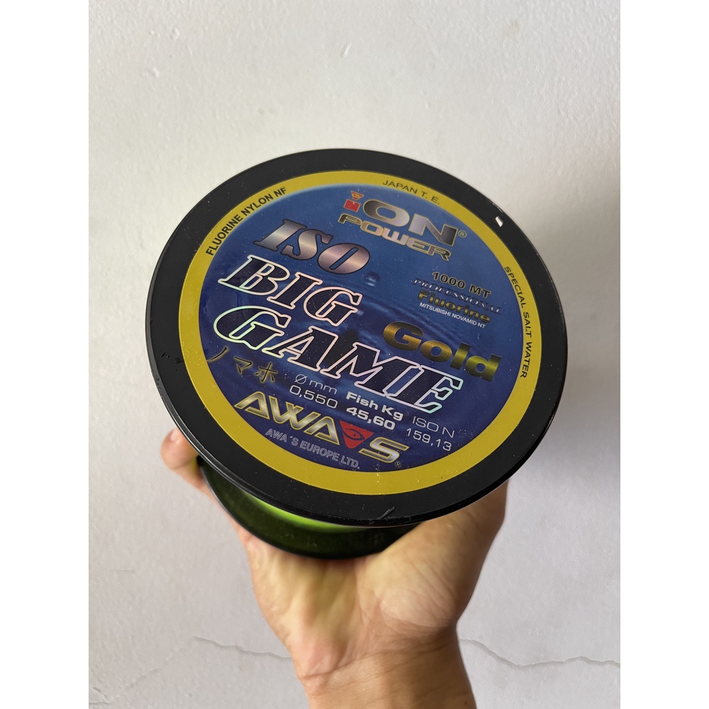 Dây cước câu cá Iso Big Game - dài 1000m - nhãn hàng đến từ nhật bản. chắc - bền - rẻ - chuyên câu cá tra
