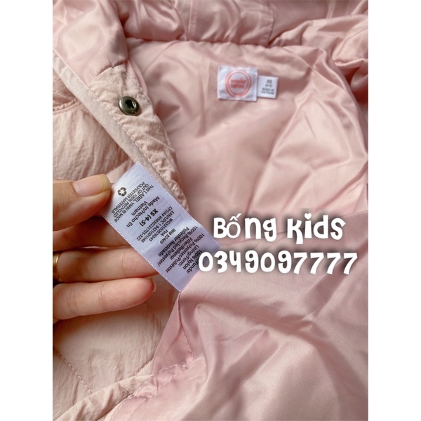 Áo Phao Hoodie Bé Gái Trần Trám WonderNation