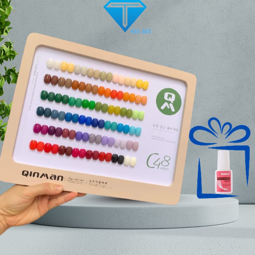 Sơn móng tay gel , Sét nước sơn gel 48 màu chính hãng tặng màu