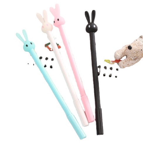 Bút Bi Viết Tạo Hình Thỏ Đáng Yêu - Bút Bi Viết Văn Phong Mực Đen