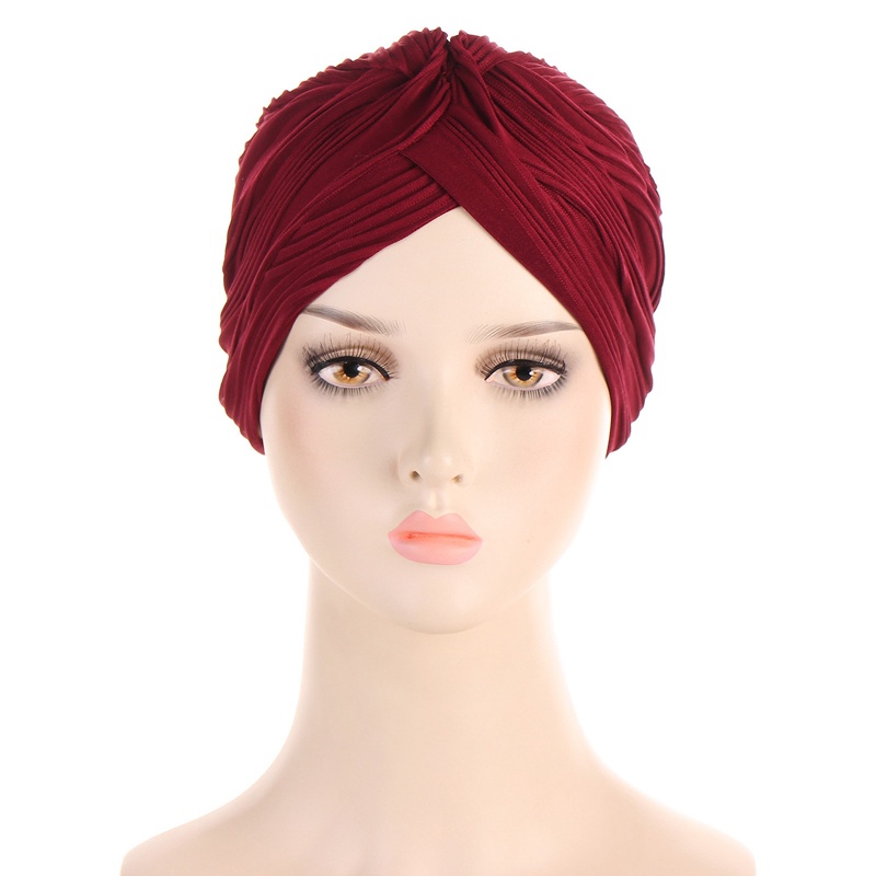 Mũ Turban Co Giãn Màu Sắc Thời Trang Cho Nữ
