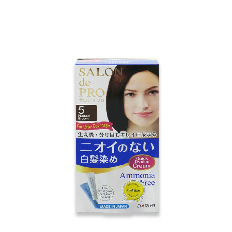 [Kèm Hộp Quà] Combo Dầu Gội Khô Hương Hoa Quyến Rũ 200ml &amp; Kem Nhuộm Tóc Phủ Bạc 5 (màu nâu tự nhiên) Batiste Anh Quốc