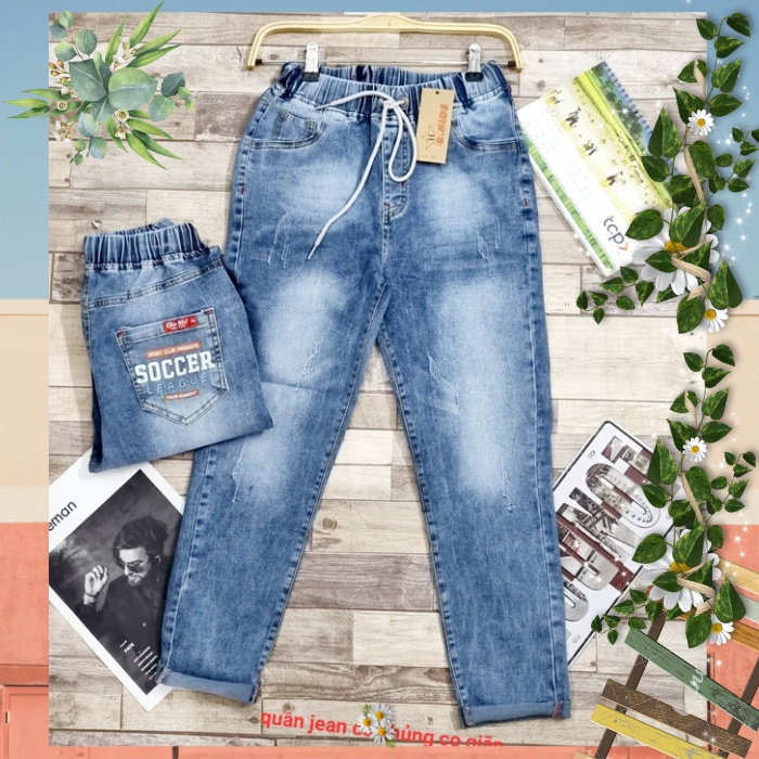 Quần Jean Bé Trai Size Đại 35kg-55kg Chất Jean Co Giãn Mạnh Mềm Mại Thoải Mái.1578