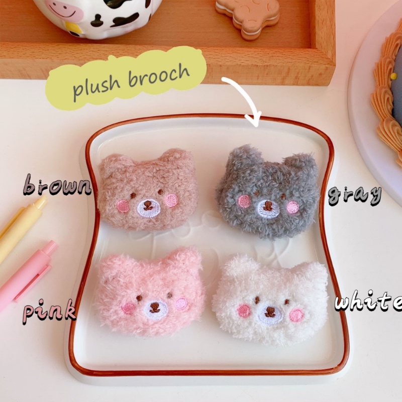 Ghim Cài Áo Hình Gấu Bông 3D Mềm Mại Dễ Thương