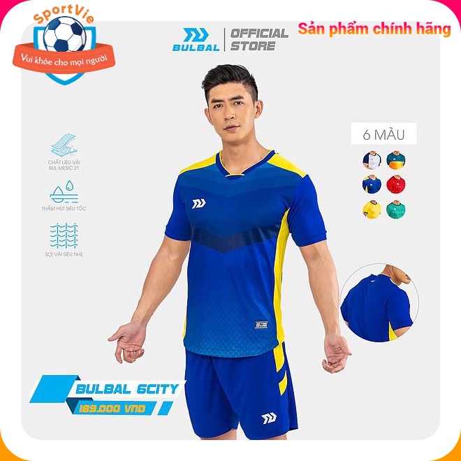 Bộ quần áo BULBAL 6 CITY A607, quần áo bóng đá, quần áo thể thao chính hãng cao cấp bền đẹp giá sỉ (6 màu)