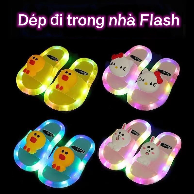 Dép quai ngang đế gắn đèn LED độc đáo cho bé