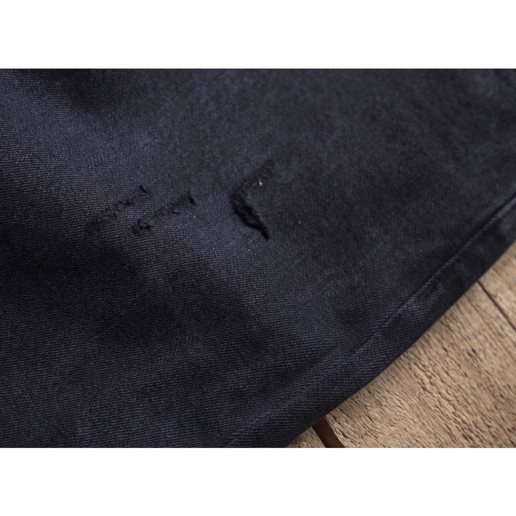 Quần jean nam màu xám đen rách gối chất co giãn from slimfit thương hiệu LAB - QJLAB221016