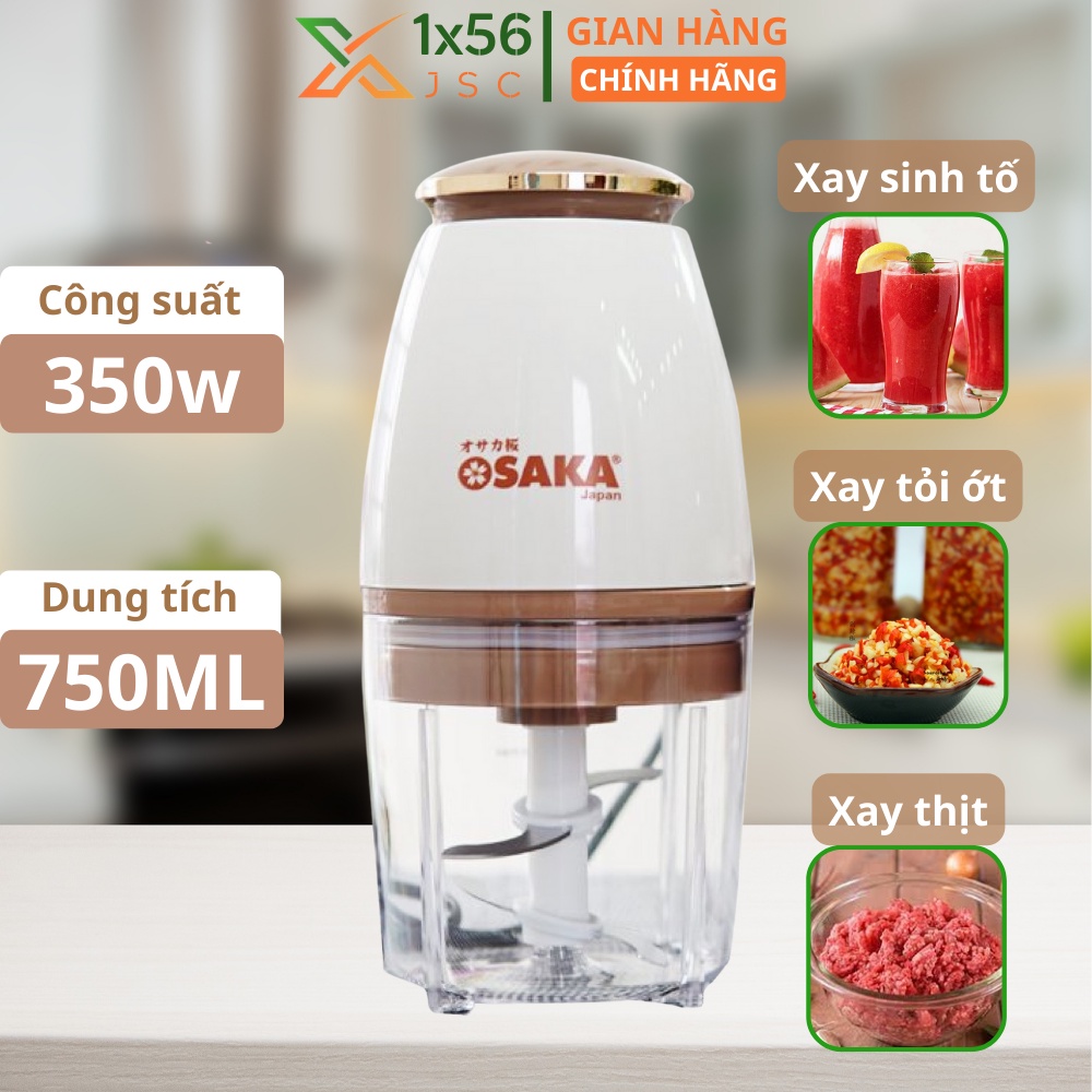 Máy Xay Đa Năng OSAKA  Nắp Đồng ,Máy Xay Sinh Tố  750ML, Máy Xay Tỏi Ớt, Xay Thịt Bản Cao Cấp Mới Nhất 2022