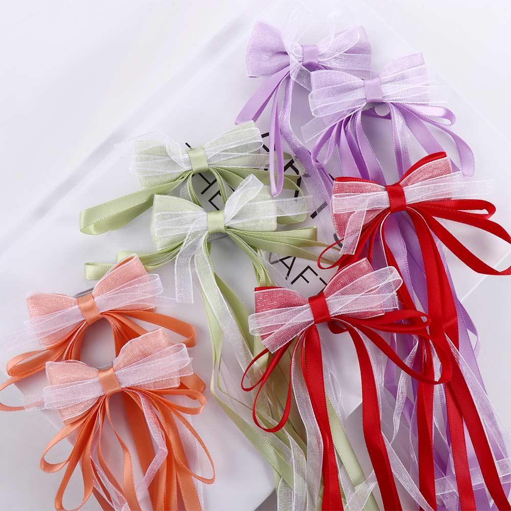 BACK2LIFE Trâm Cài Tóc Đính Nơ Tua Rua Phong Cách Trung Hoa Cổ Điển