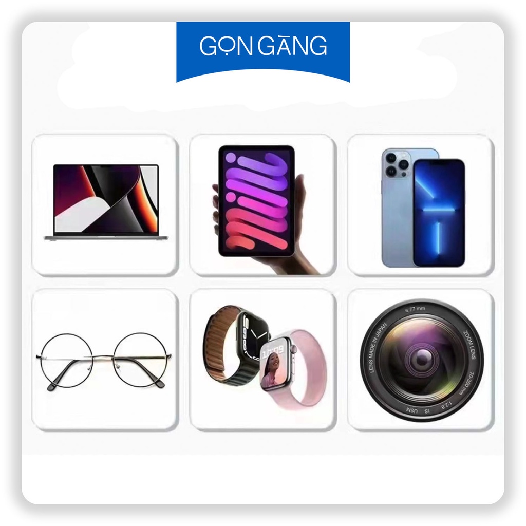 Khăn lau microfiber đa năng siêu mềm, lau siêu sạch macbook, máy ảnh, màn hình và thiết bị điện tử