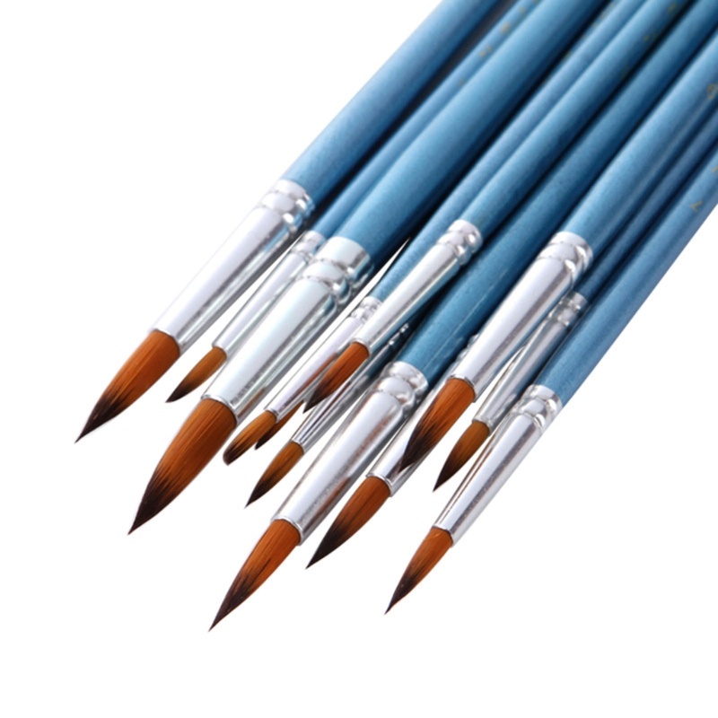 Set 12 Cọ Vẽ Màu Nước Chuyên Nghiệp