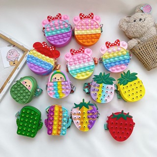 Túi Đeo Chéo Cho Bé Túi POP IT Đeo Chéo Giá Rẻ Cho Bé Gái Giảm căng Thẳng Bóp Bong Bóng