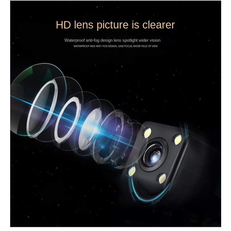 Camera Lùi Xe CCD Với 12 Bóng Đèn Led Hỗ Trợ Quay Ban Đêm Cho Xe Hơi | BigBuy360 - bigbuy360.vn