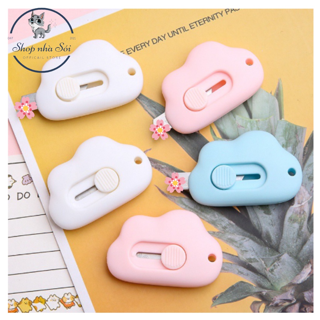 Dao Dọc Giấy Mini Hình Đám Mây Dễ Thương , Dao Dọc Giấy Hình Chân Mèo Siêu Cute SHOPNHASOI