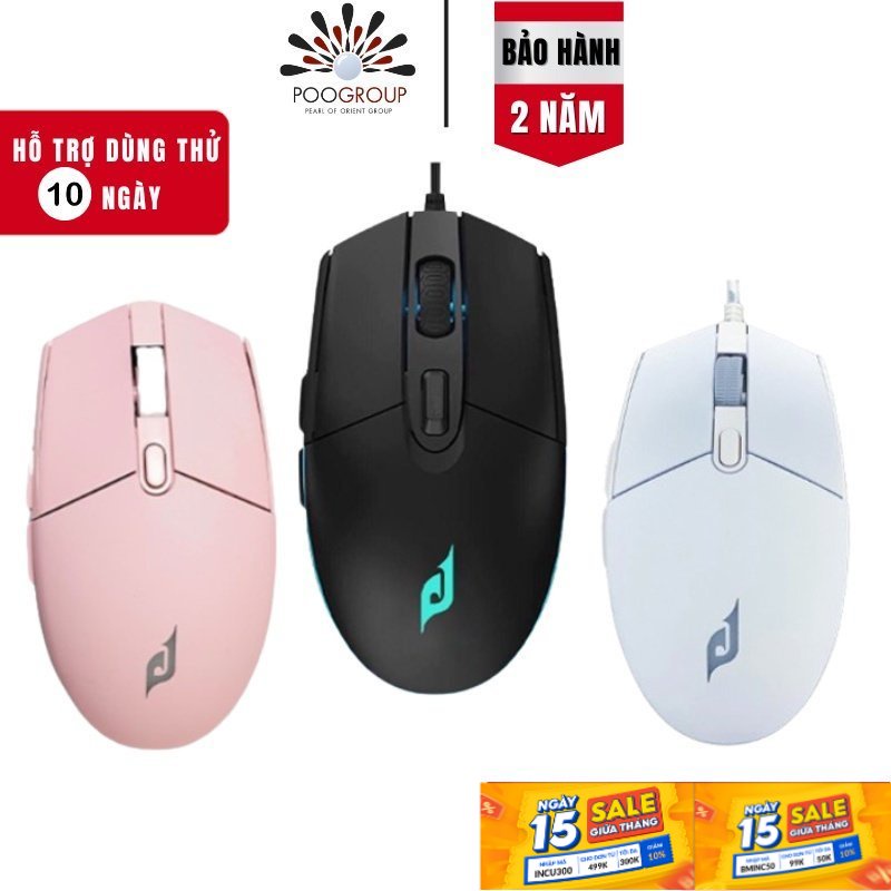 Chuột E-Dra EM6102 Gaming Led thiết kế công thái học, ôm gọn lòng bàn tay