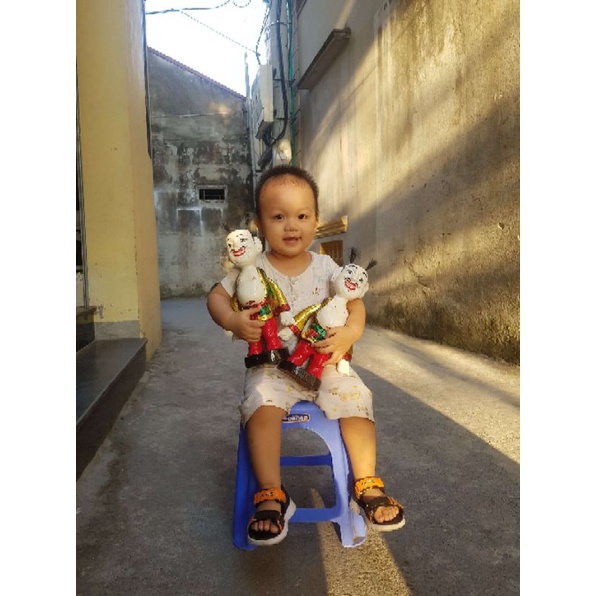 Rối nước dân gian tinh hoa Việt chú Tễu hay pha trò hàng đẹp cao 30cm giáo dục cho trẻ