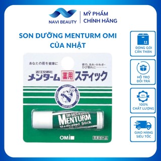 Son dưỡng môi chống khô nứt nẻ Omi Menturm Nhật Bản