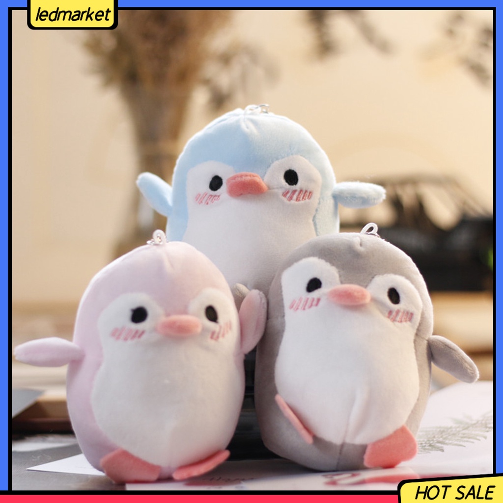 Gấu Bông Móc Khóa Hình Chim Cánh Cụt Nhồi Bông Siêu Mềm Thoáng Khí Cao Cho Trẻ Em