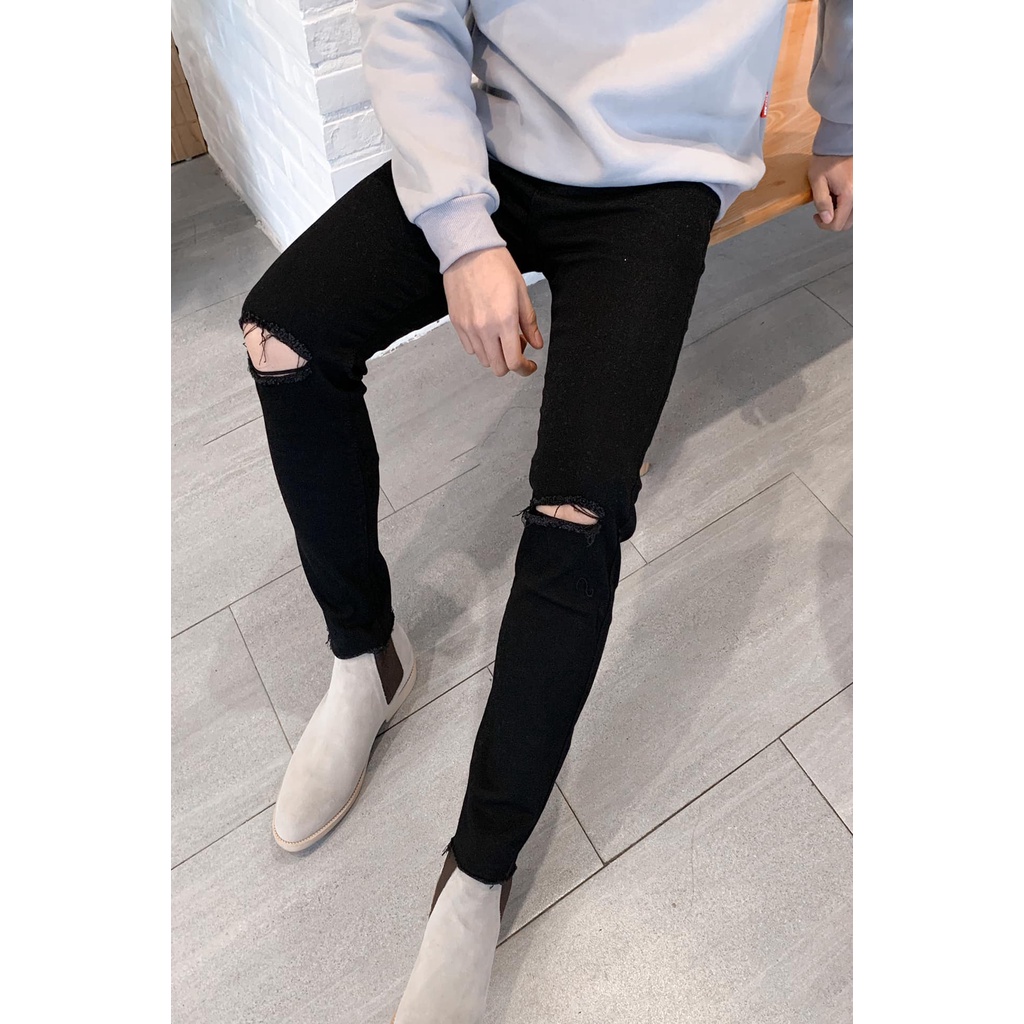 Quần Jean Nam Bạc 2STOREGLE Dáng Ôm Chất Mịn Ít Phai Màu Phong Cách Công Sở