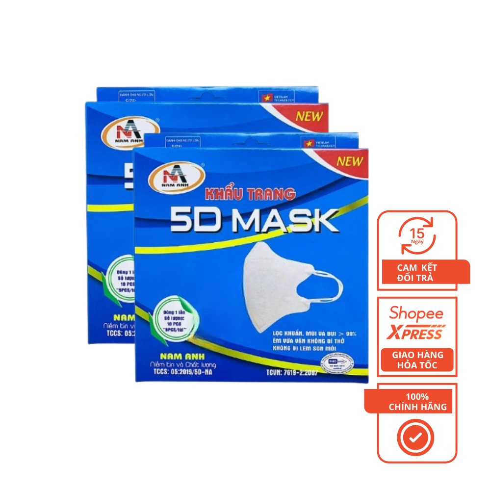 THÙNG 300 CHIẾC Khẩu Trang 5D Mask. HÀNG CHÍNH HÃNG