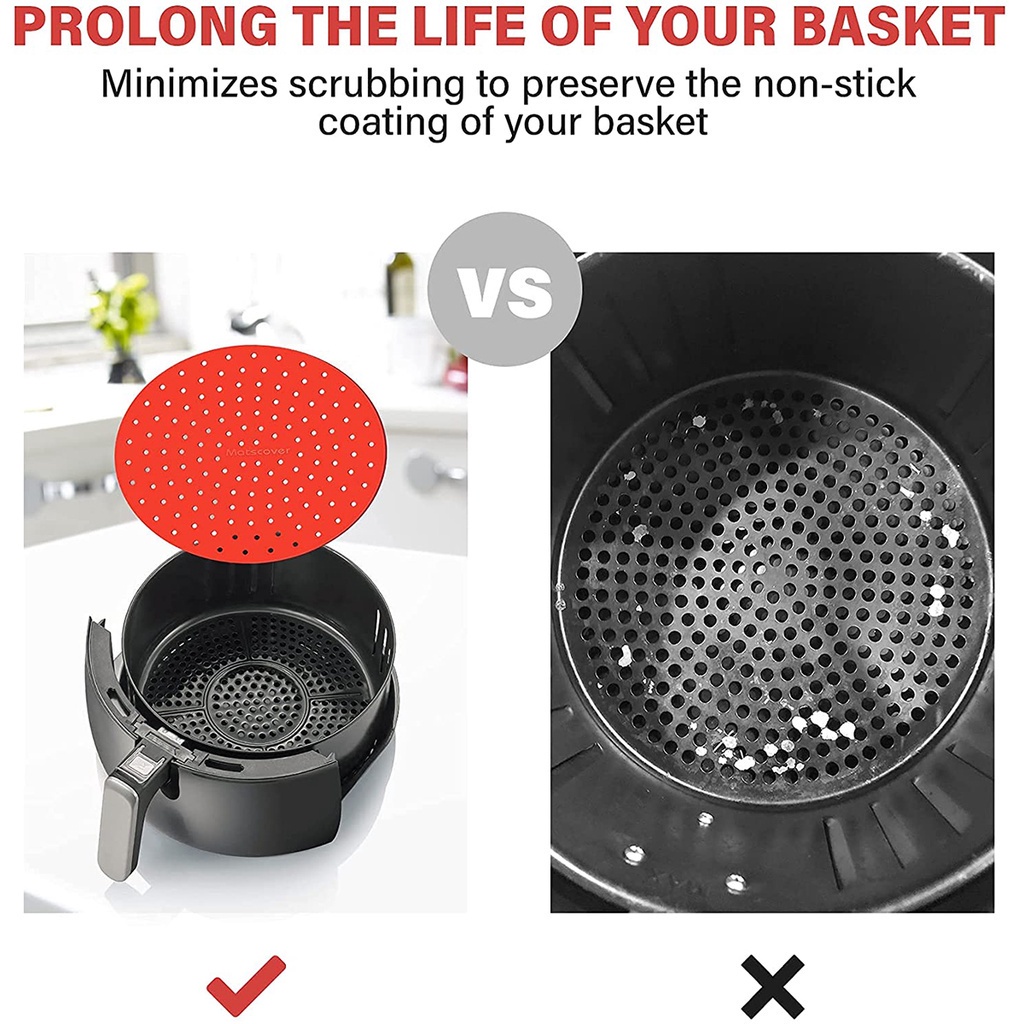 Thảm Silicone Chống Dính Cho Nồi Chiên Không Dầu HYJP7 CRD