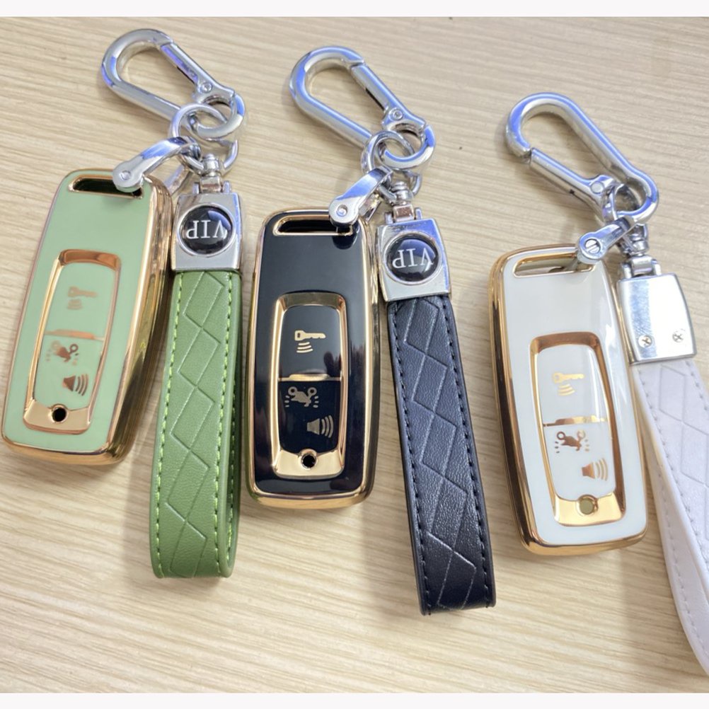 Bọc chìa khóa Airblade, Vision, Lead, Vario, WinnerX đời mới 2 nút bấm nhựa TPU kèm móc khóa thời trang