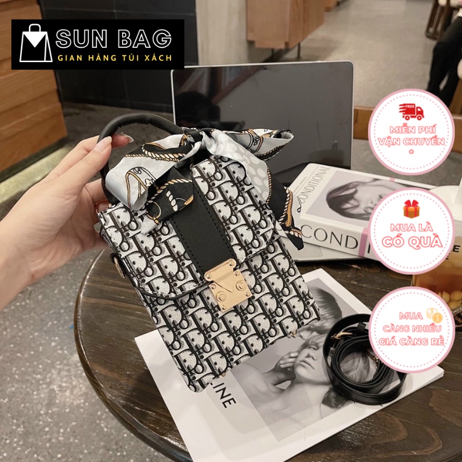 Túi xách nữ đeo chéo, đeo vai Sun, dùng đi chơi, đi học, đi làm, chất da đẹp, thời trang cao cấp size 18cm SB337