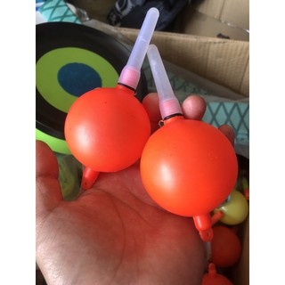 Phao bóng lăng xê / phao boom, bom bằng nhựa câu cá mè (
