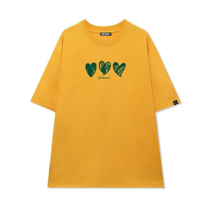 Áo thun Full sizefull màu  Unisex 3 trái tim