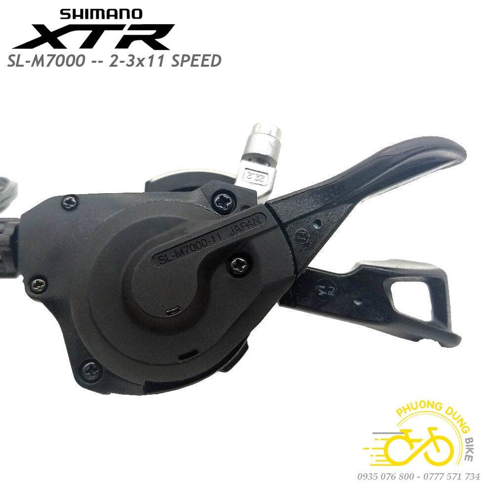 Tay đề bấm xả xe đạp SHIMANO XTR SL M7000 2/3x11 Speed - Hàng Chính Hãng