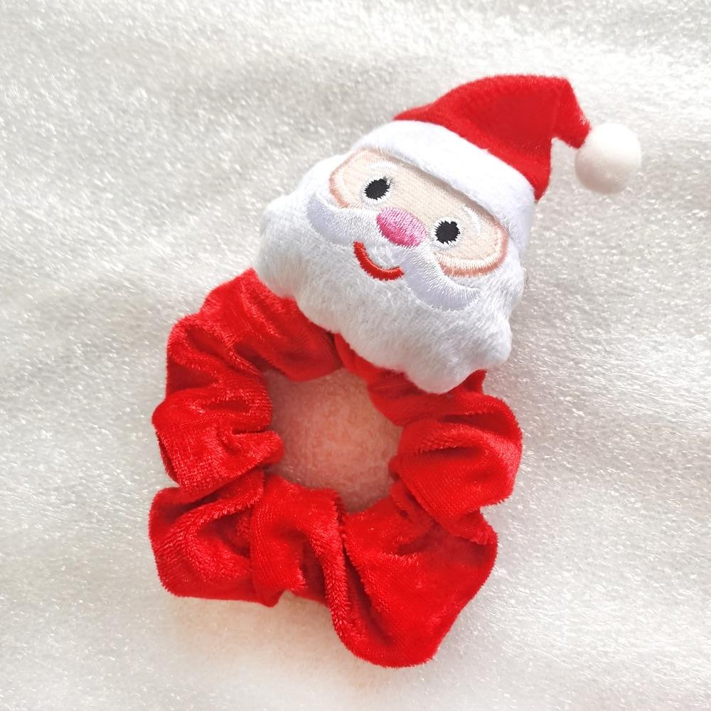 Dây Buộc Tóc Cao Su Bồng Bềnh Đính Hình Ông Già Noel Tuần Lộc Giáng Sinh