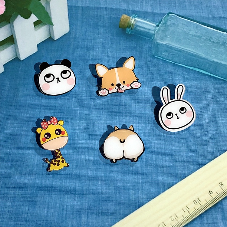 Ghim Cài Áo Hình Động Vật Trái Cây Hoạt Hình Dễ Thương