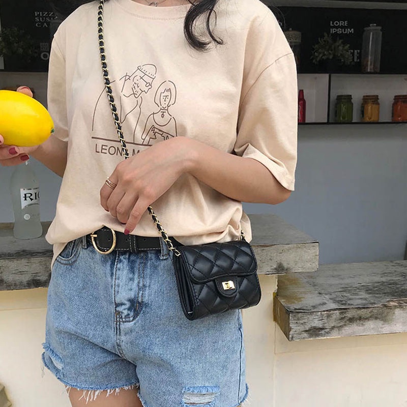 Túi Xách Mini Hình Vuông Phong Cách Hàn Quốc Thời Trang Cho Nữ