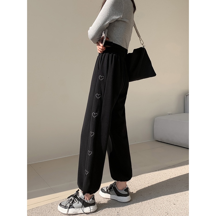 NRVP Quần Thể Thao Dài Dáng Rộng Phong Cách Thời Trang Hàn Quốc