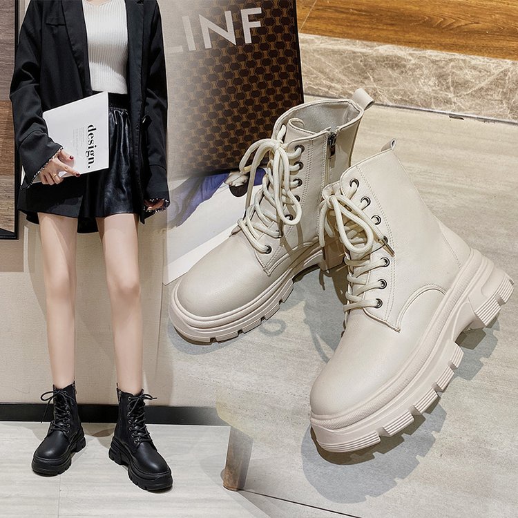 Giày bốt martin JINXCHOY phong cách BLACKPINK thời trang mùa đông cá tính sáng tạo