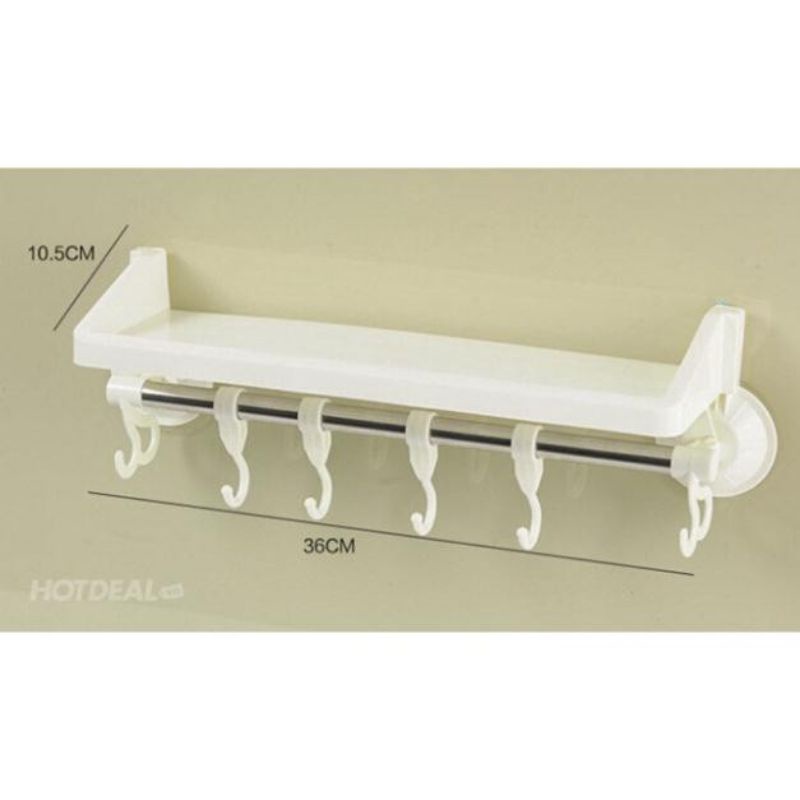 KỆ HÍT TREO ĐỒ NHÀ TẮM 2 TẦNG CÓ MÓC,,