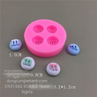 Khuôn silicon bánh kẹo viên kẹo m vĩ 4