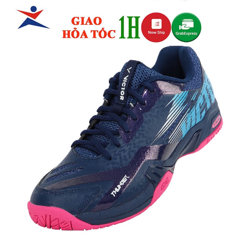 Giày cầu lông Victor chính hãng dành cho nam THUNDER B mẫu mới siêu hot màu xanh đậm