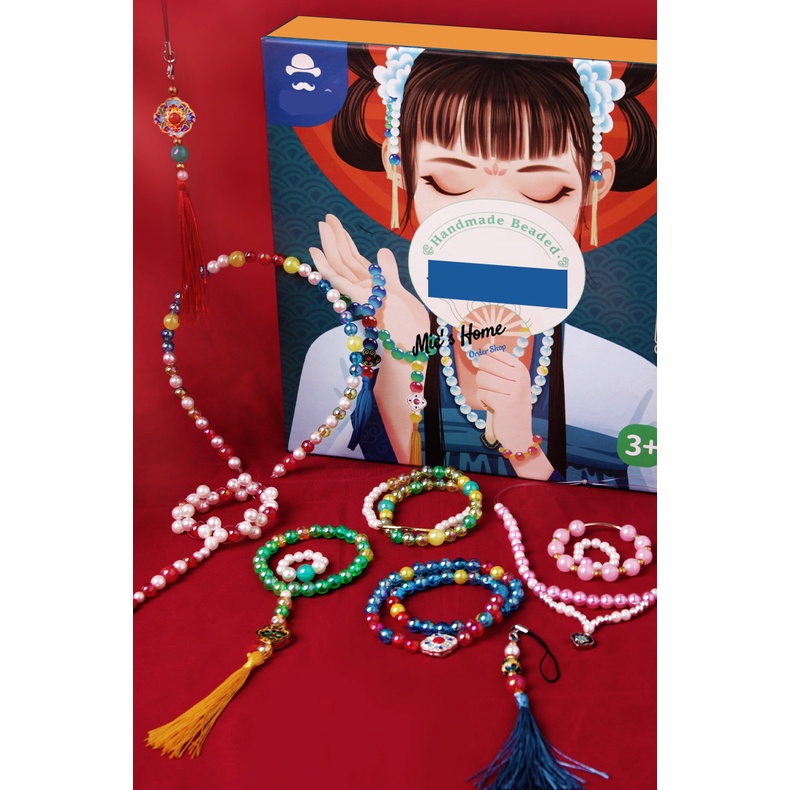 Bộ Combo Dụng cụ đầy đủ Tự Bạn làm Vòng Tay - Dây chuyền Hạt Đá / Thủy Tinh / Nhựa / Cườm - DIY thủ công Mie Handmade