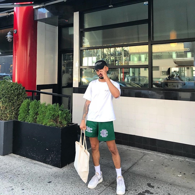 Quần Short Thể Thao Phối Lưới Thời Trang Đường Phố Cá Tính Cho Nam