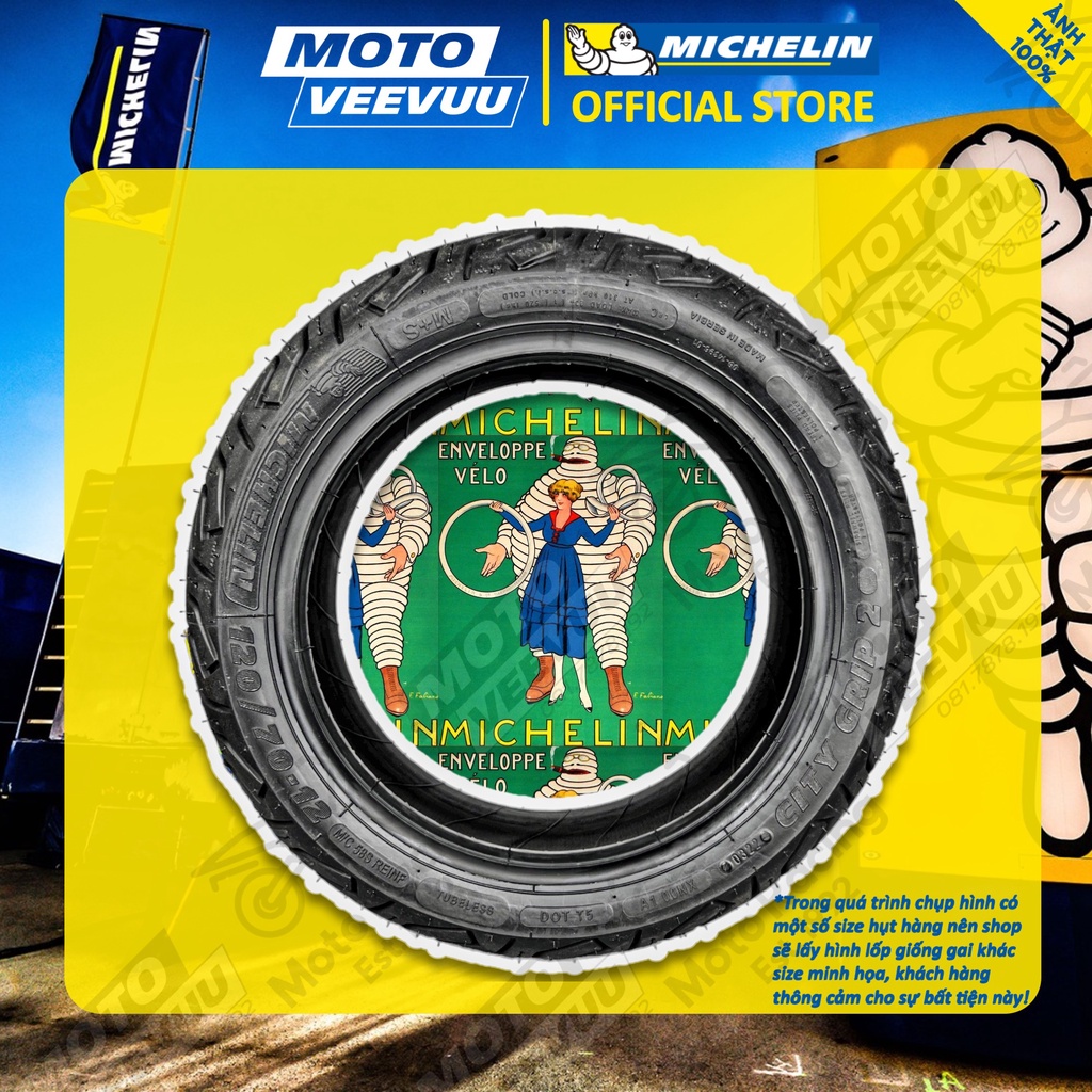 Vỏ lốp xe máy MICHELIN 120/70-14 TL CITY GRIP 2