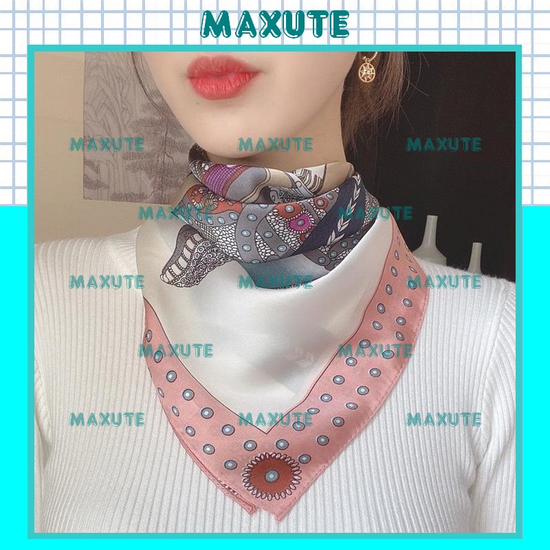 Khăn Lụa Vuông Quàng Cổ Turban Bandana 70x70 cm K70061