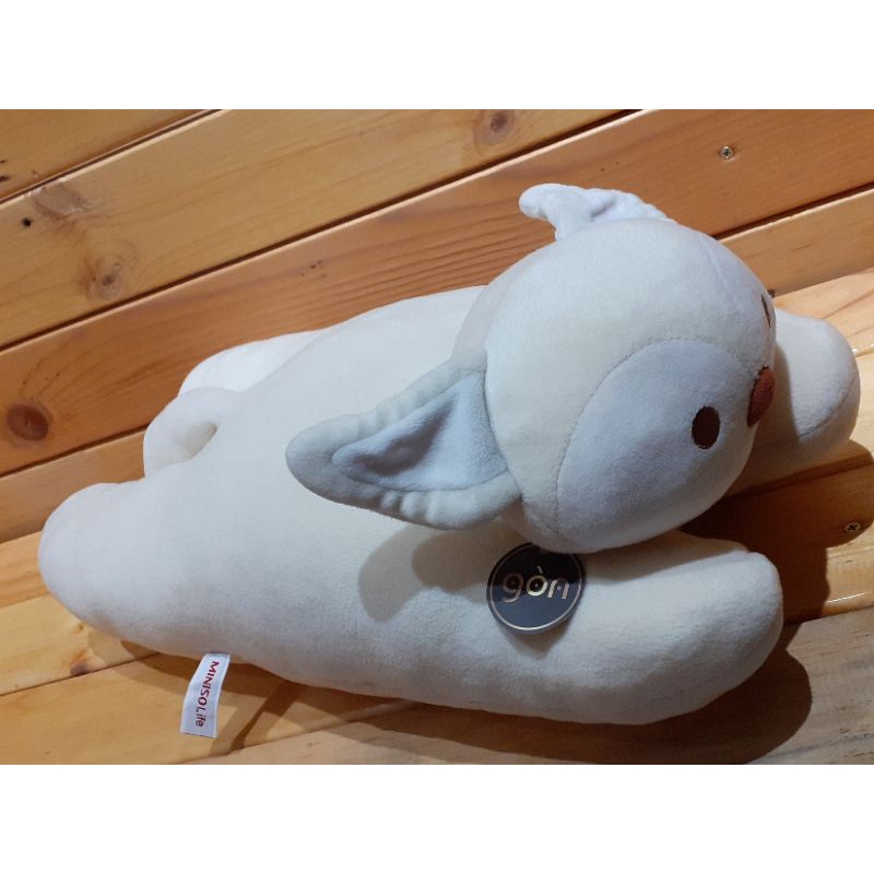 Gấu bông mèo vàng nằm Miniso Life