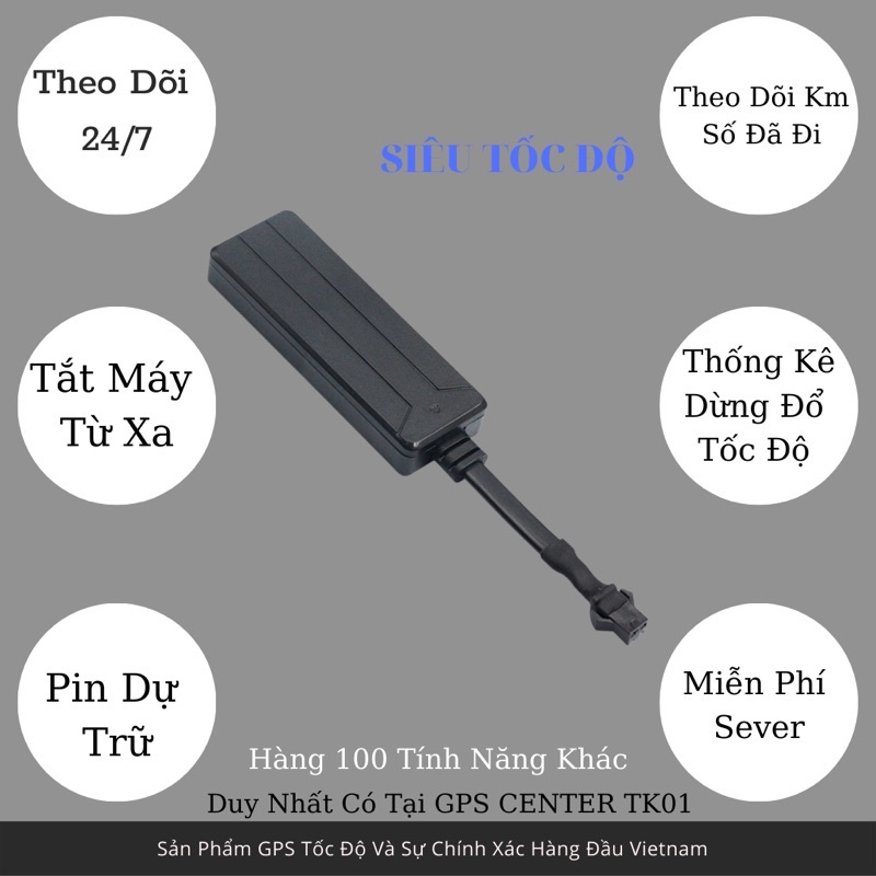 Thiết bị định vị GPS VVC TK01 [ Thời Hạn Vĩnh Viễn - Tiếng Việt - Chính Xác 100% ]
