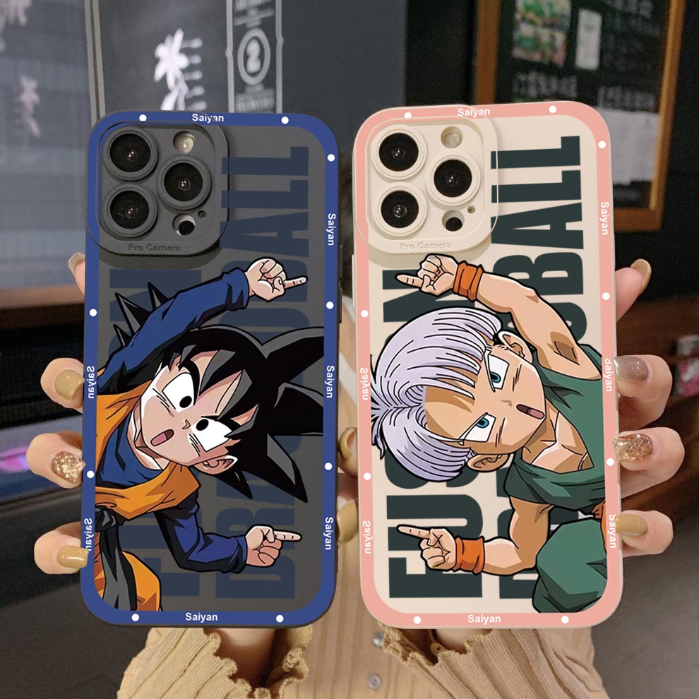 Ốp Điện Thoại Góc Vuông In Hình Dragon Ball Cho Samsung Galaxy S22 Plus Note 20 Ultra S21 FE S20